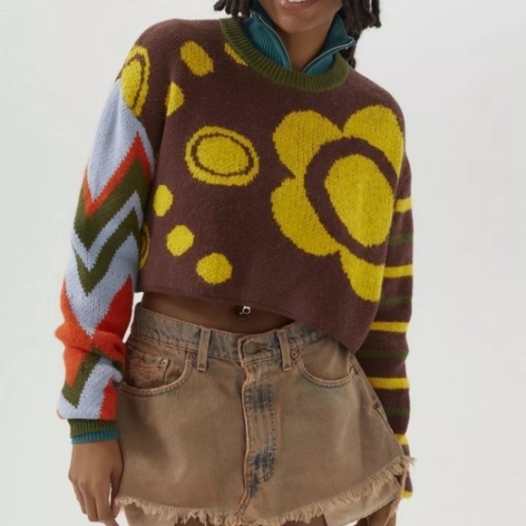 BDG Rio Pullover Cropped Sweater Size xs - Picture 4 of 7